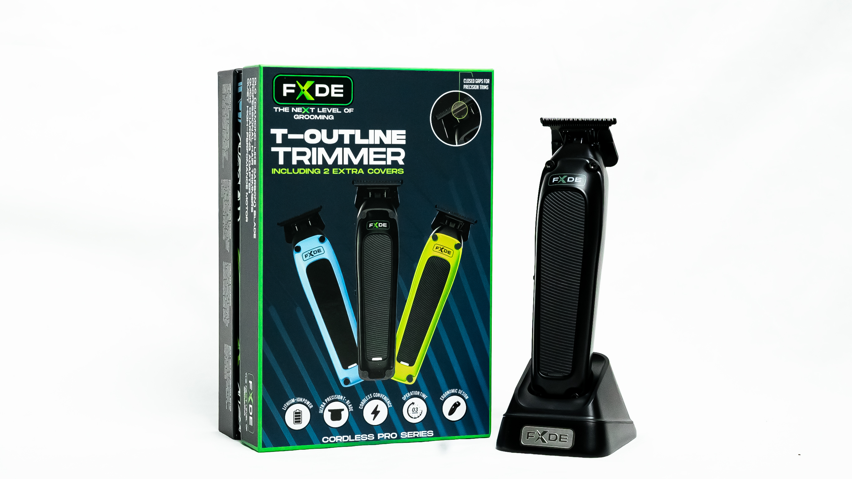 FXDE Cordless Master Fade Clipper Pro Series (2 Covers)